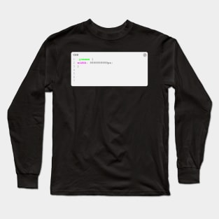 CSS Yomama Reverse Long Sleeve T-Shirt